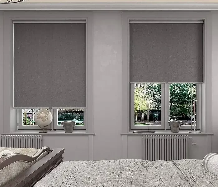 Blackout Roller Blinds Grey